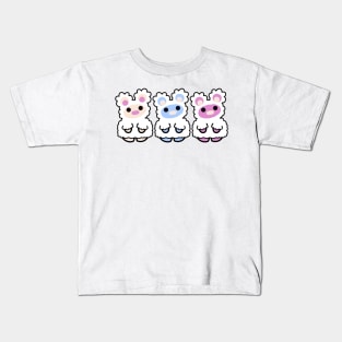 Three Chibis (Sheepish) Kids T-Shirt